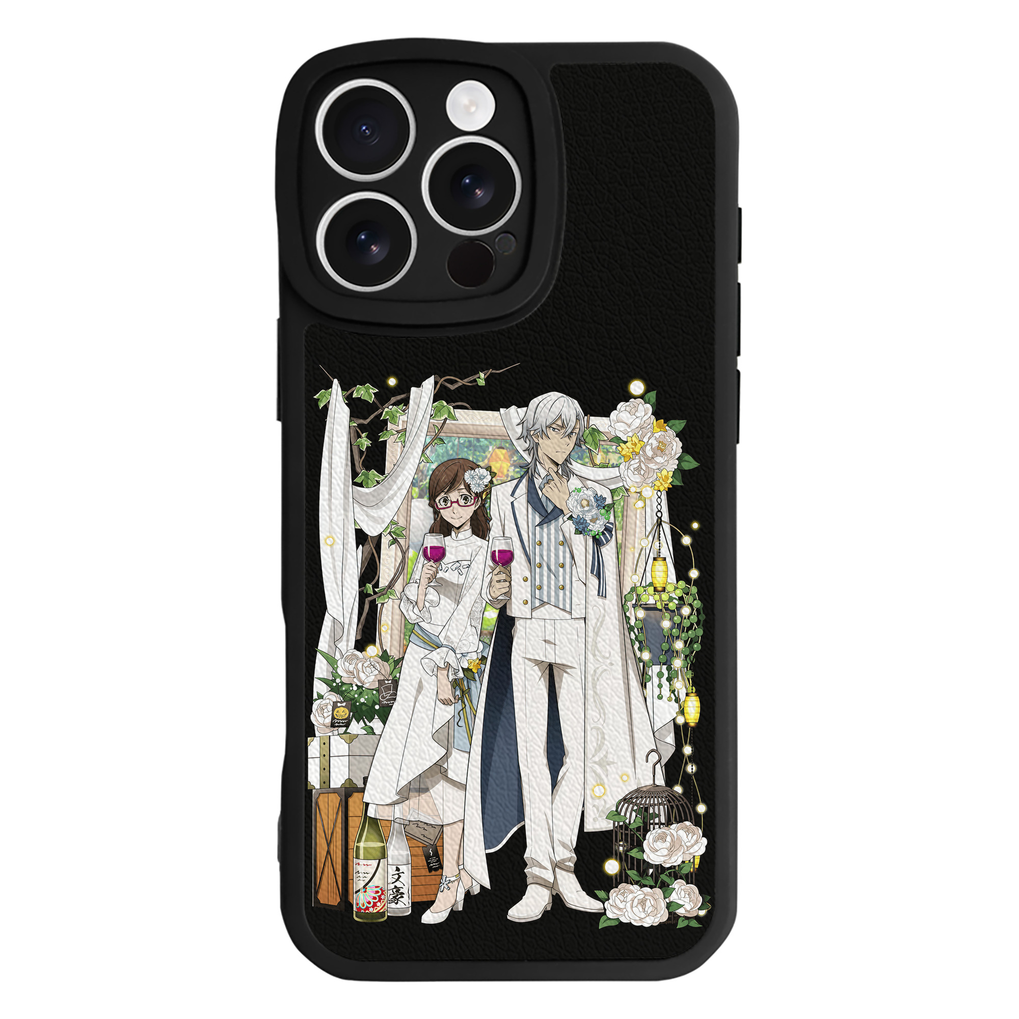 （画像用） 文豪ストレイドッグス Bungo Stray Dogs 【iPhone 16シリーズ対応】シリコンスマホケース（レザー調） 材質：シリコン